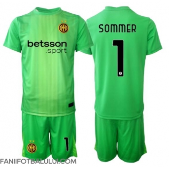 Inter Milan Yann Sommer #1 Portarii Echipament de Fotbal Replică 2025-26 Copii Treilea (+ Șorturi)